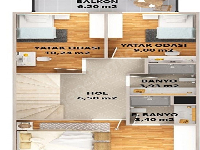 4+1 GENİŞ TERASLI VİLLALAR BÖLGESİNDE 290 M2 - Görsel 7