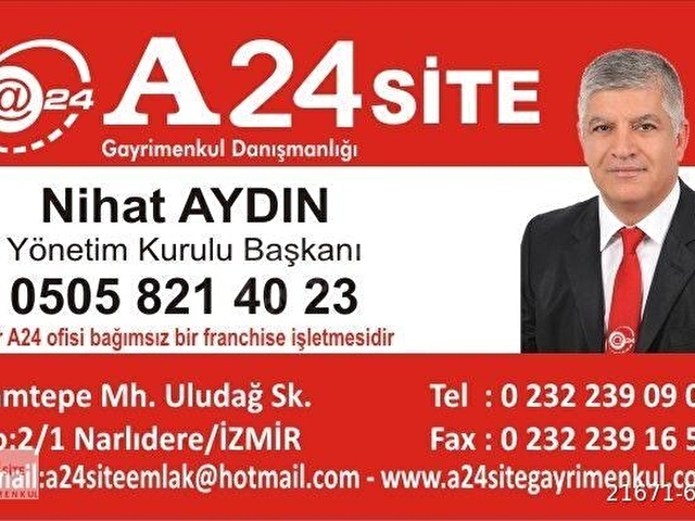 A24 SİTE EMLAK ;Urla Barbaros Köyü Yola Cepheli 4132 m2 Tarla - Görsel 6