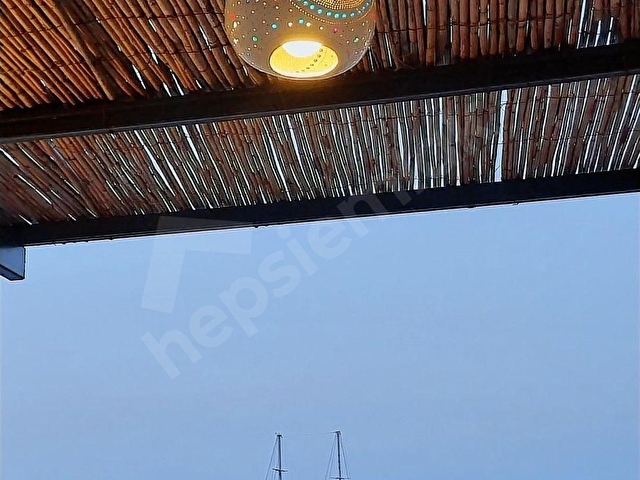 Bodrum Bağla Bankev sitesinde Tadilatlı Deniz Manzaralı 2+1 Üst - Görsel 26
