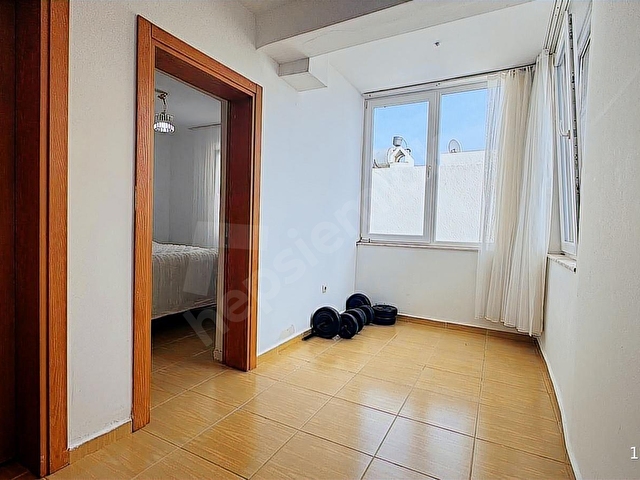Bodrum Bağla Bankev sitesinde Tadilatlı Deniz Manzaralı 2+1 Üst - Görsel 9