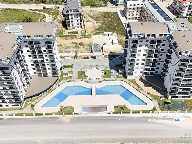 FARALYA RESİDENCE Deniz Havuz Manzaralı 1+1 -  52.500euro. En Uygun Fiat Garantisi.