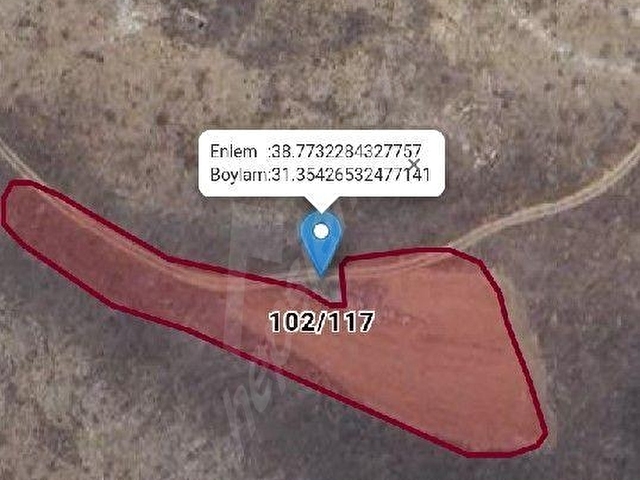 afyon sultandağında satılık yol kenarı tarla - Görsel 3