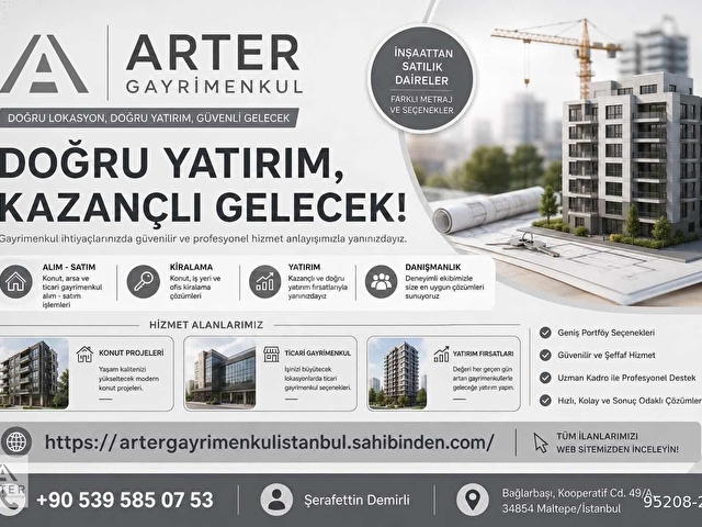 Maltepe Marmaraya Çok Yakın Balkonlu Ebeveyn Banyolu 3+1