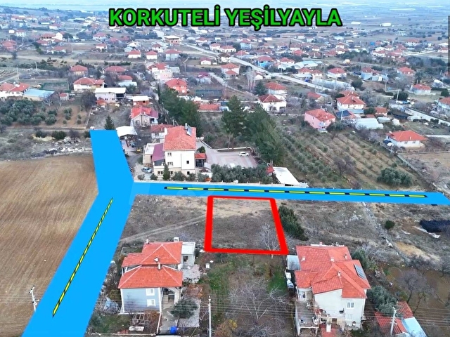 KORKUTELİ YEŞİLYAYLA DA SATILIK 673M2 İMARLI ARSA - Görsel 3