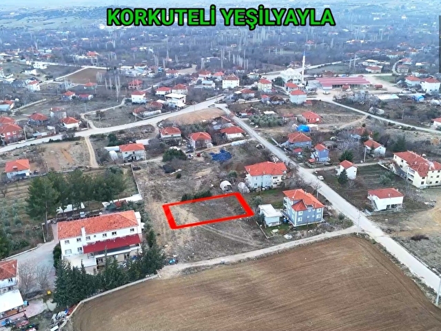 KORKUTELİ YEŞİLYAYLA DA SATILIK 673M2 İMARLI ARSA - Görsel 9