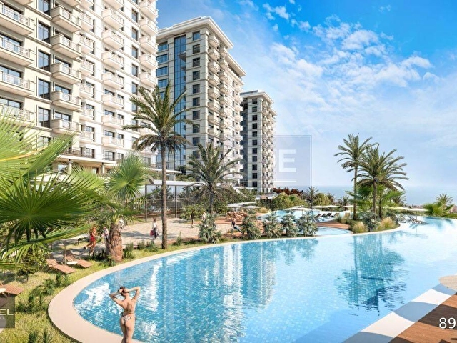 ALANYA MAHMUTLAR EXODUS RESORT 1+1 SATILIK FULL DENİZ KALE MAZAR