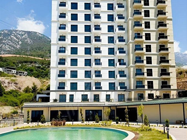 ALANYA MAHMUTLAR EXODUS RESORT 1+1 SATILIK FULL DENİZ KALE MAZAR - Görsel 2