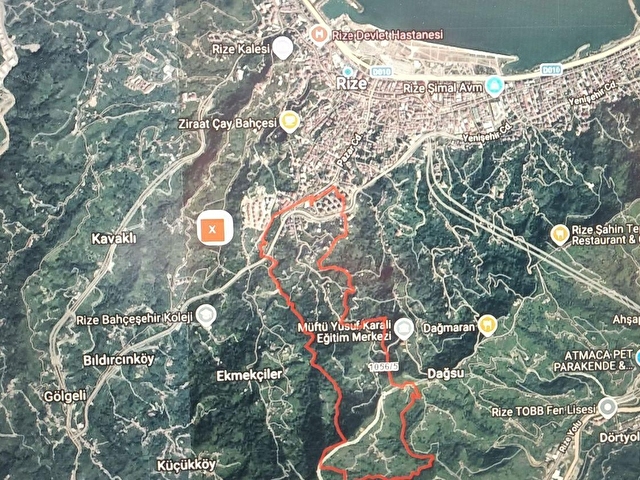 RİZE MERKEZDE SATILIK İMARLI  ARSA