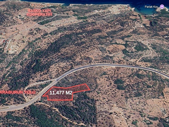 Karaburun Ambersekide Anayola 70 Metre Cepheli 11.472 M2 Tarla