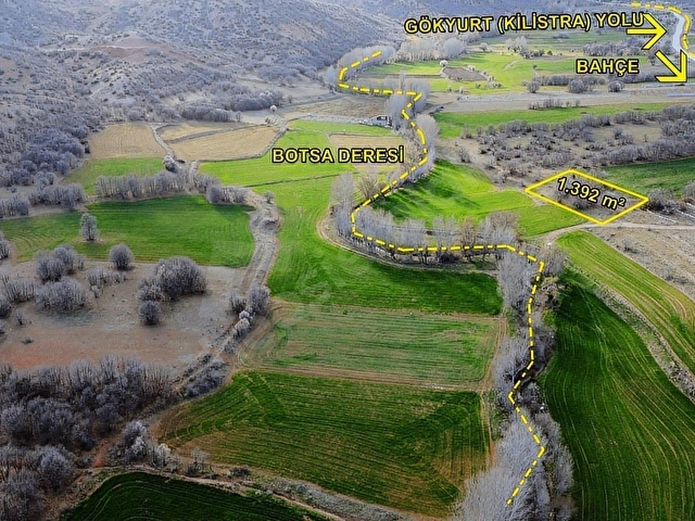 GÜNEYDEREDE 1362 m2 MÜSTAKİL TAPULU BAHÇE - Görsel 8