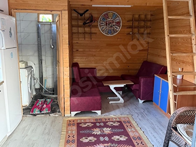 Full eşyalı arsasıyla beraber satılık bungalov müstakil ev