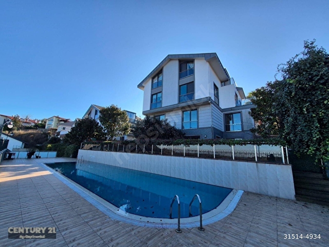 4+1 Panoramik Deniz Manzaralı, Havuz Cepheli Bahçe Dubleksi - Görsel 2