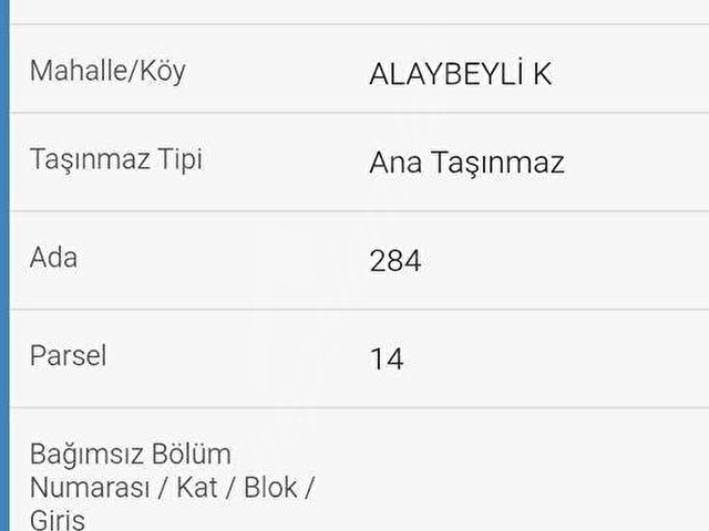 YEŞİL EMLAK TAN ALAYBEYLİ DE SATILIK ARSA 260 M2 - Görsel 2