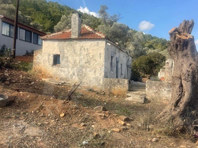 Bodrum Kızılağaç içinde kargir ev ve avlusu mevcut 786 m2 arsa - Görsel 6