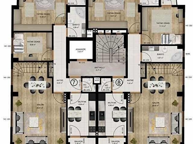 SATILIK ATAŞEHİR EMAAR AVM KOMŞU 5+2 DUBLEX DAİRE GENİŞ - Görsel 3