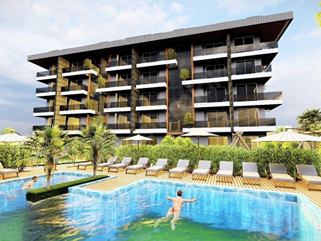 Obada My Garden Oba Residence 2+1 Dublex Daire 107.000 Euro - Görsel 28