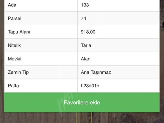 Resmi yola cepheli satılık tarla