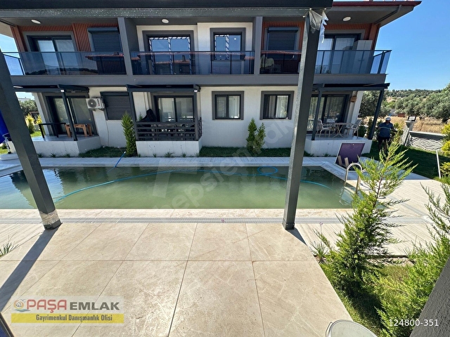 ÇANDARLI DA PAŞA EMLAKTAN HAVUZLU SİTE DE SATILIK ZEMİN KAT 1+1 - Görsel 10