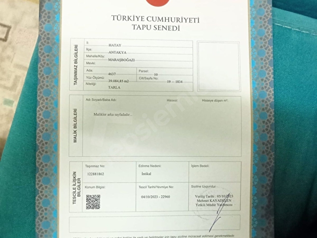 MARAŞBOGAZINDA SATILIK 40 DÖNÜM ÇAP