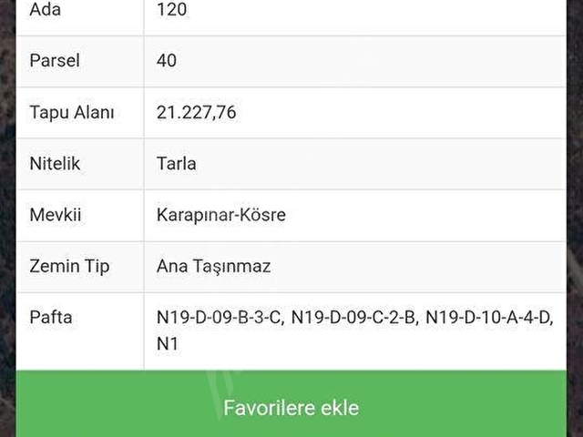 MİLAS KARAPINAR MAHALLESİNDE YOLASIFIR SATILIK 21.227.76M2 TARLA - Görsel 2