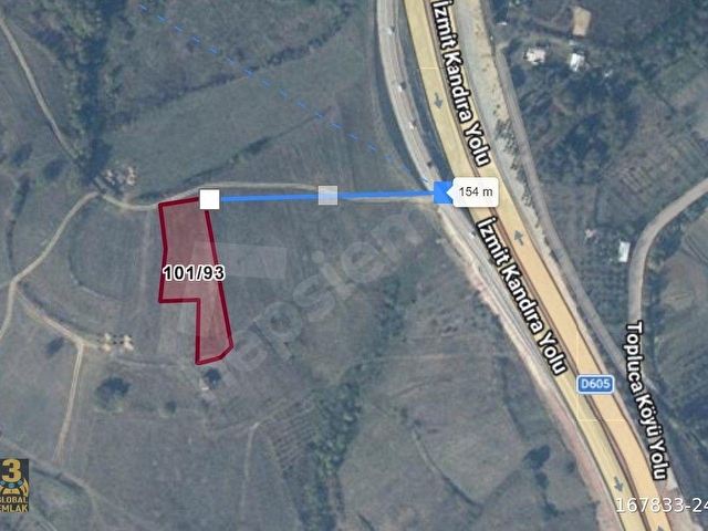 KOCAELİ KANDIRADA İZMİT YOLUNA 150 METRE MESAFEDE FIRSAT ARSA - Görsel 2