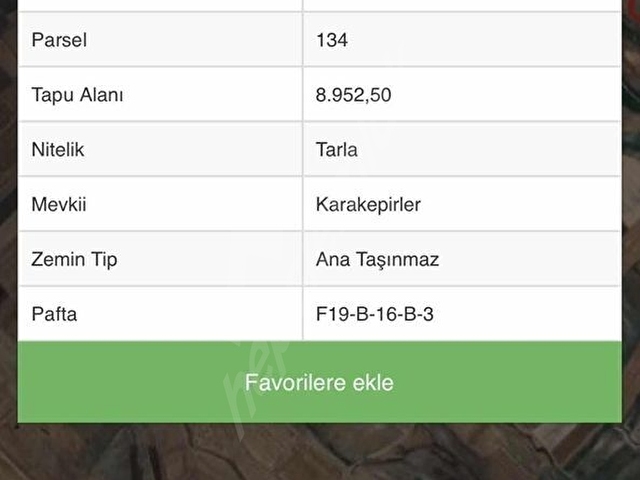 ERGENE BAKIRÇADA 8950 m TARLA