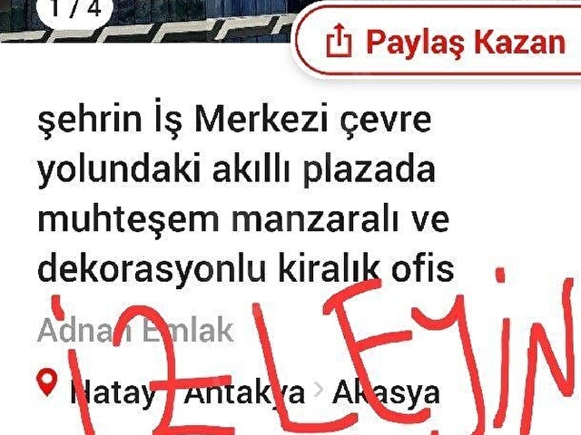 Şehrin iş merkezi çevre yolundaki Akıllı Plazada muhteşem manzaralı ve dekorasyonlu kiralık ofis - Görsel 5