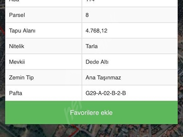 YAZICI EMLAK’TAN ESKİPAZAR ÜÇEVLERDE SATILIK 4768m2 TARLA - Görsel 2