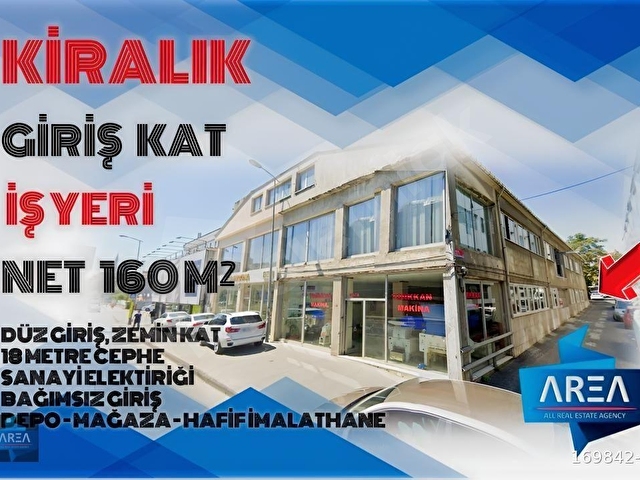 ֎ BAYRAMPAŞA ֎ NET 160 M² ֎ DÜZ GİRİŞ ֎ İŞYERİ DEPO İMALATHANE