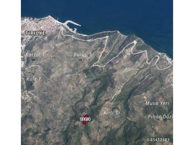 TİRİLYE İLE KUMYAKA MAHALLELERİ ARASINDA MÜSTAKİL TAPULU, DENİZ MANZARALI, 6.498 M2 SATILIK ZEYTİNLİ