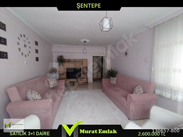 MURAT İNŞAAT EMLAKTAN ŞENTEPE SAĞDA SATILIK 3+1 DAİRE
