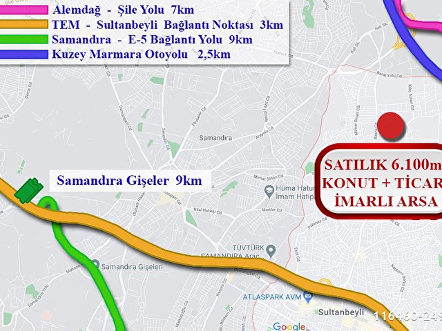Sultanbeyli De 6 100 M Ticari Konut Imarli Satilik Firsat Arsa 116460 249 Hurriyet Emlak