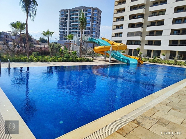 TECEDE MARKA SİTEDE HAVUZLU GENİŞ 1+1 LÜKS DAİRE - Görsel 19