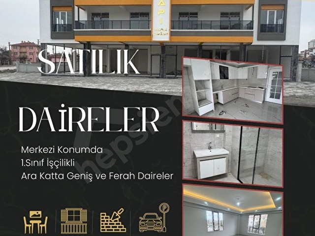 Yıldırım Emlaktan Halk Pazarı Yanı 3+1 Sıfır Daire