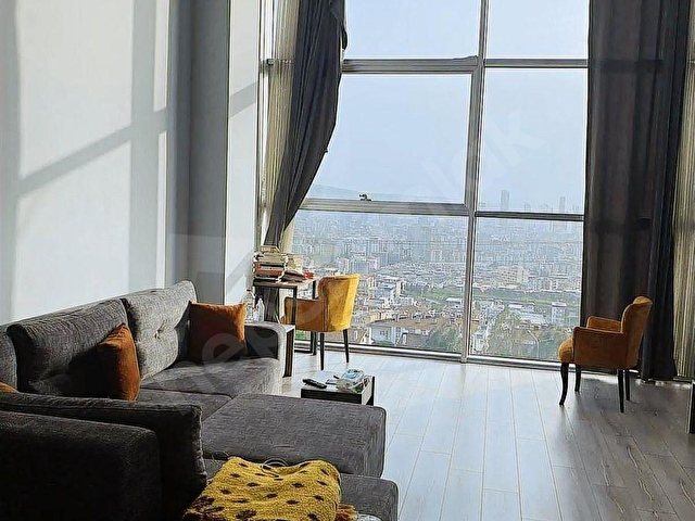 bornova atatürk mahallsinde manzaralı eşyalı kiralık loft daire - Görsel 12