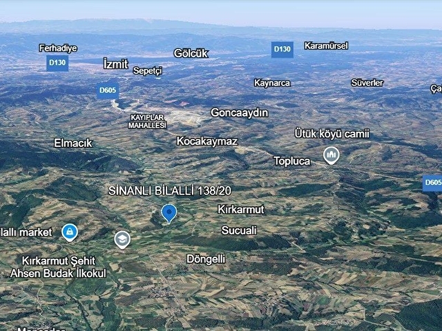 KANDIRA SİNANLI BİLALLİ MAH. 5079 M2 SATILIK TARLA. - Görsel 21