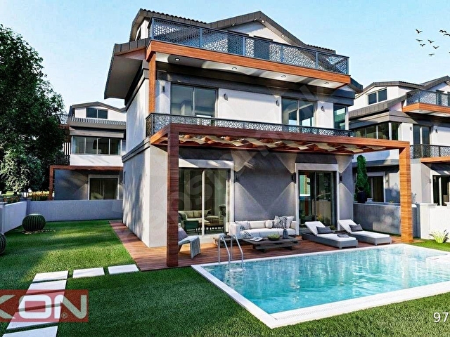 İLKONDAN ÇALIŞ PLAJINA KOMŞU PROJEDEN SATILIK 4+1 LÜKS VİLLA - Görsel 19