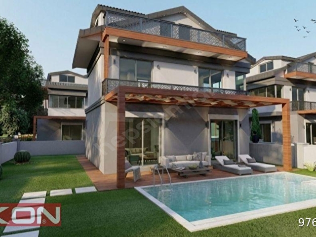 İLKONDAN ÇALIŞ PLAJINA KOMŞU PROJEDEN SATILIK 4+1 LÜKS VİLLA - Görsel 8