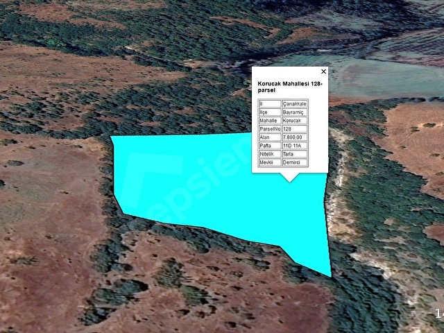 BAYRAMİÇ KORUCAK KÖYÜNDE DERE KENARI SATILIK FIRSAT TARLA - Görsel 15