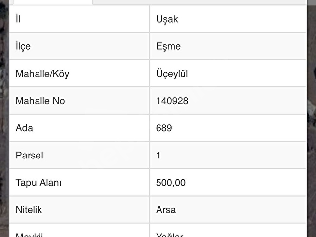 Acil Satılık Uşak/Eşme üçeylül 500m arsa - Görsel 2