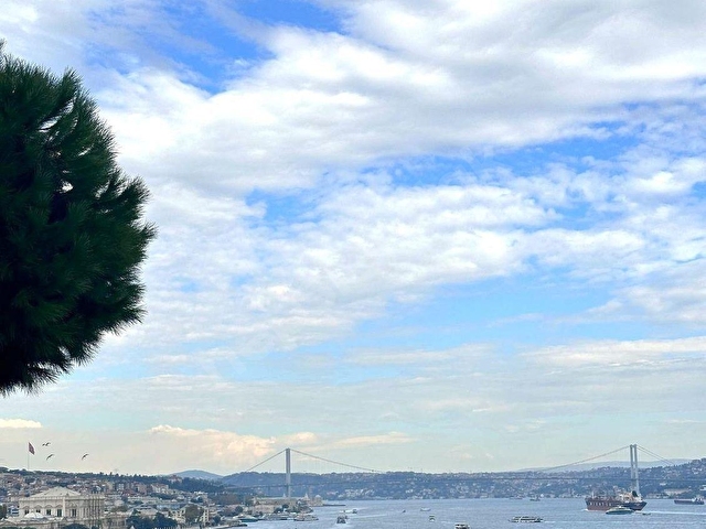 Bosphorus View Furnished Apartment for Rent in Gümüşsuyu