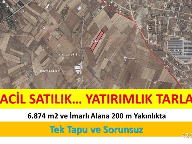 İmarlı Alana Çok Yakın Acil Satılık Yatırımlık Tarla - Görsel 3