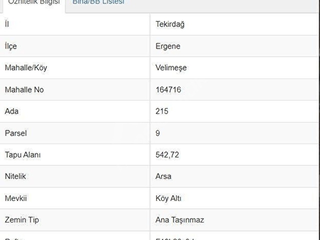 MOLLA TEAMDEN VELİMEŞEDE 3 KAT KONUT İMARLI 543 m² SATILIK ARSA - Görsel 2