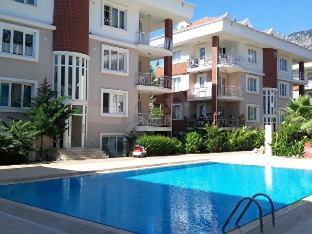 KEMER ASLANBUCAKTA SİTE İÇİNDE KİRALIK EŞYALI 1+1 DAİRE