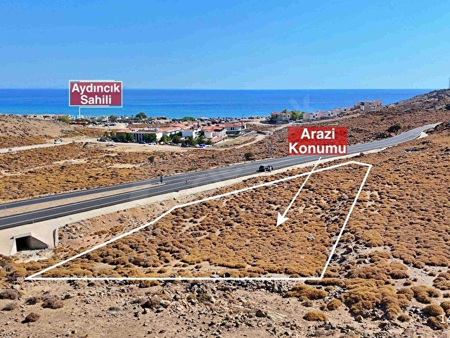 Çanakkale Gökçeada Aydıncıkta Deniz Manzaralı Satılık Arazi - Görsel 3