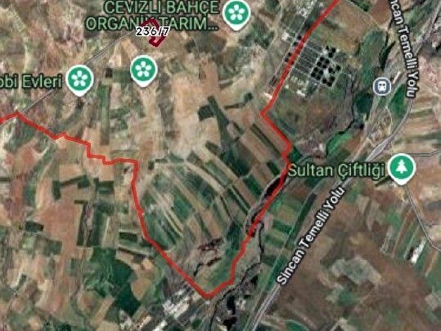AYAŞ GÖKLERDE  SİNCAN/TEMELLİ YOLUNA YAKIN KURULU BAHÇE - Görsel 2