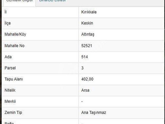 KIRIKKALE KESKİN ALTINTAŞ SATILIK KONUT İMARLI 402 M2 ARSA - Görsel 18