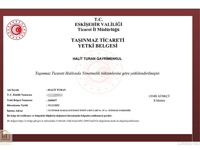 HALİT TURAN GAYRİMENKUL ***MÜSTAKİL KÖŞE 275 M2 SATILIK ARSA *** ÇİFTELER DE - Görsel 11