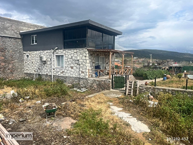 Aliağa Kalabakta Satılık Deniz Manzaralı Taş Ev - Görsel 19
