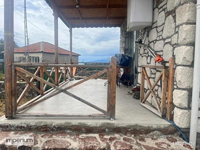 Aliağa Kalabakta Satılık Deniz Manzaralı Taş Ev - Görsel 14